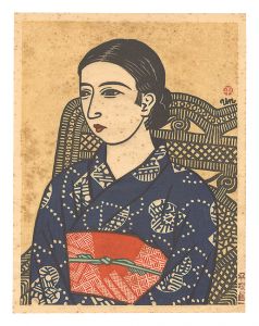 平塚運一「少女像」