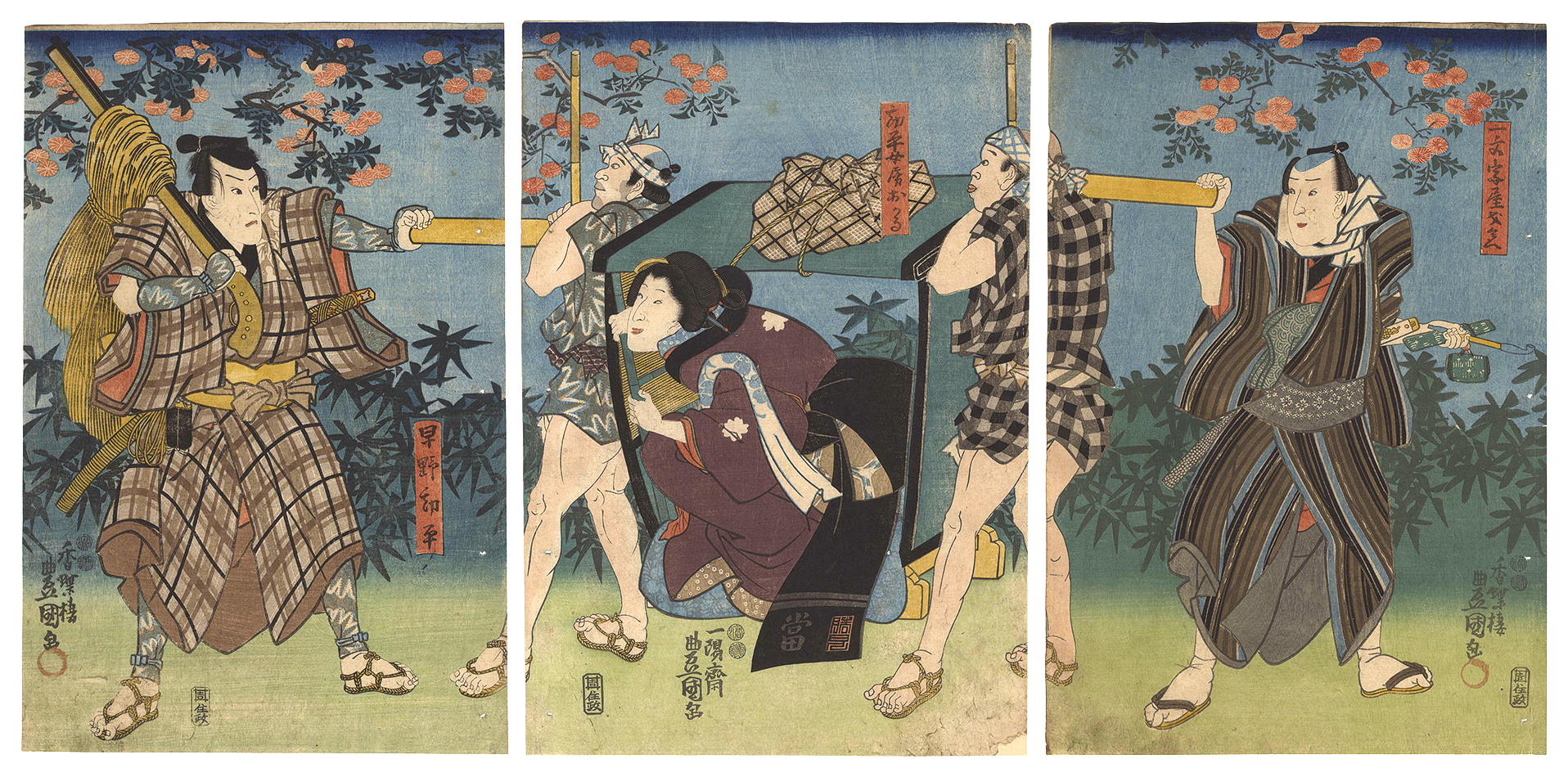 Toyokuni III “Kabuki Play: The Storehouse of Loyal Retainers”