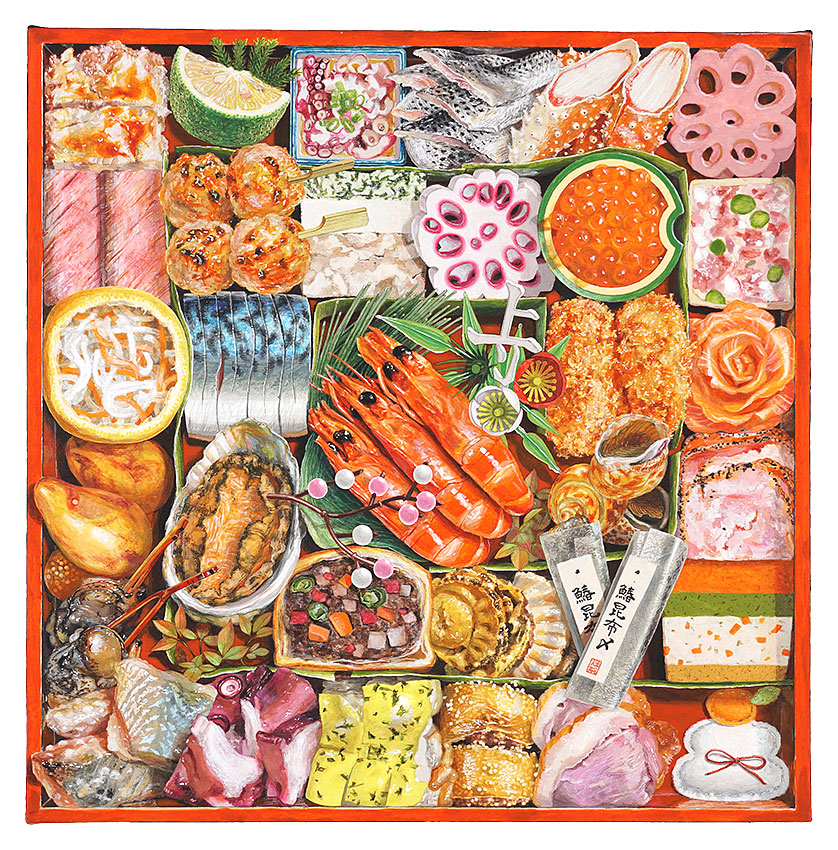 Hattori Sakurako “Osechi Sugoroku, second box”