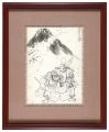 版下絵　真草事分図絵　源頼朝　駿州冨士川水鳥の図