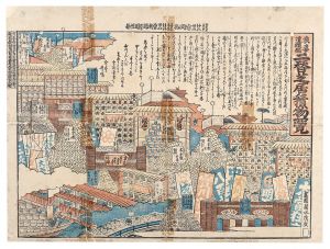 茂広「浪華道頓堀　二替芝居積物一覧」