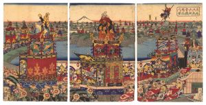 東都日枝大神祭礼練込之図