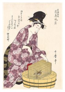 Utamaro / Famous Women and Their Poems on Flowers, Birds, Wind and Moon / Bird【Reproduction】 [名婦詠歌花鳥風月　鳥【復刻版】]