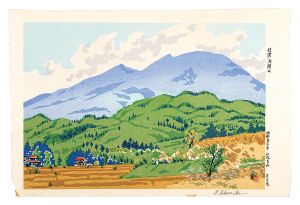 徳力富吉郎「信濃　浅間山」