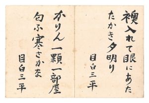 中村武志「自筆俳句」