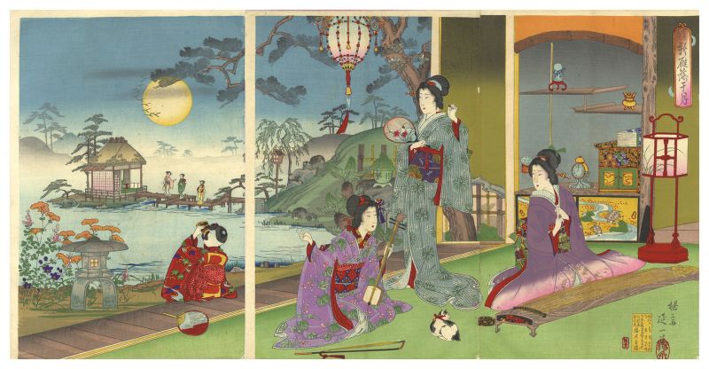 延一「雪月花内　新雁落干月」