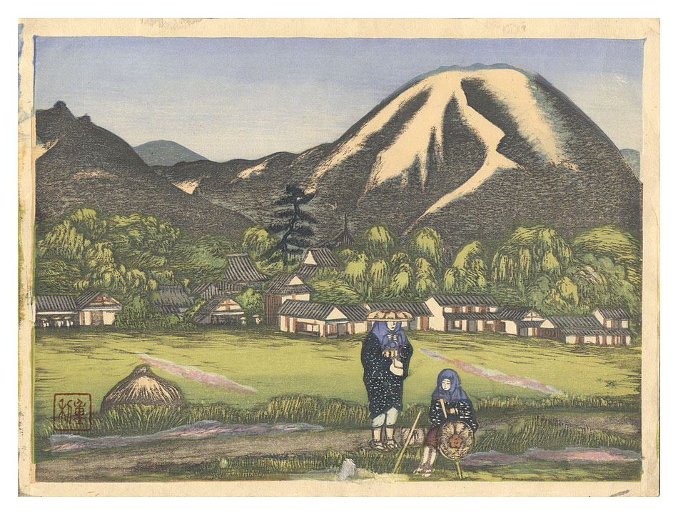 石崎重利「松山名所図絵　石手」