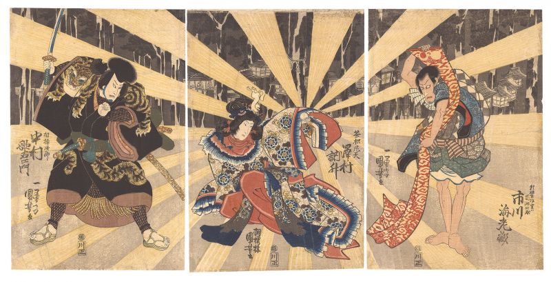 Kuniyoshi “Kabuki Play: Otokodate Momiji no Nishiki-e”
