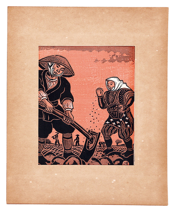 Katsuhira Tokushi “Farmers' Customs of the Twelve Months / Planting (April)”