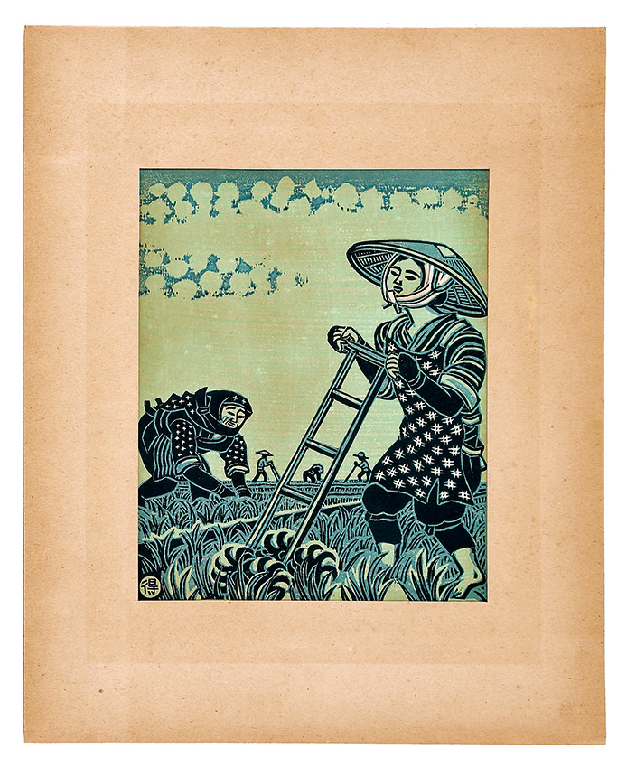 Katsuhira Tokushi “Farmers' Customs of the Twelve Months / Weeding (June)”