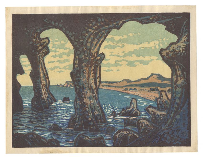 Katsuhira Tokushi “New One Hundred Views of Japan / No. 9: Oga Peninsula (Akita Prefecture)”