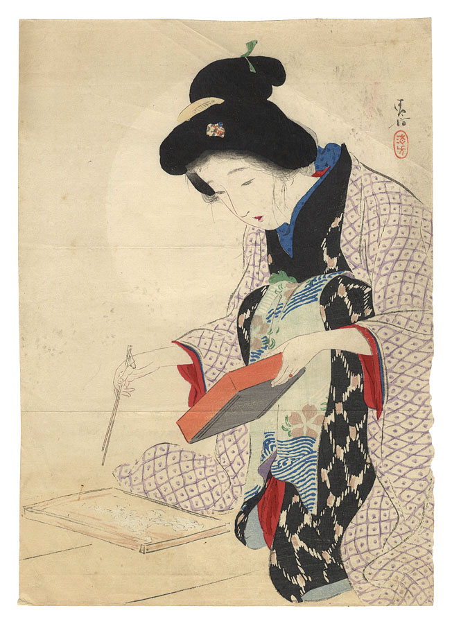 Kaburaki Kiyokata “Kuchi-e Print”