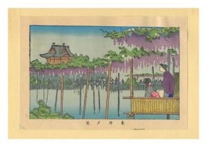 True Pictures of Famous Places of Tokyo (Tokyo shinga meisho zukai) / Wisteria at Kameido【Reproduction】