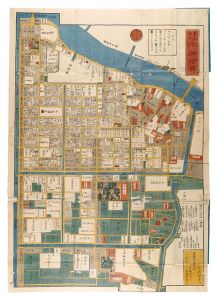 Tomatsu Masanori / Map of Honjo, Revised from Kaei edition [嘉永新鐫 本所絵図]