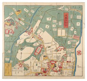 Tomatsu Masanori / Map of Meguro and Shirokane [目黒白金図]