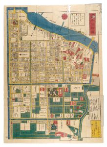 Tomatsu Masanori / Map of Honjo, Revised from Kaei edition [嘉永新鐫 本所絵図]