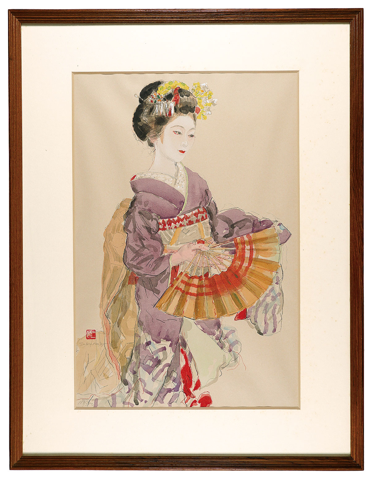 Miyamoto Saburo “From the series "Twelve Scenes of Maiko"”