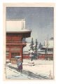 Snow at Nezu Gongen Shrine