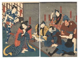 国芳「隅田川対高賀紋」
