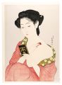 Woman Applying Make-up【Reprodu......