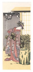 Kiyonaga / The actor Segawa Kikunojo Ⅲ in the female role of Yaoya Oshichi【Reproduction】 [三世瀬川菊之丞八百屋お七【復刻版】]