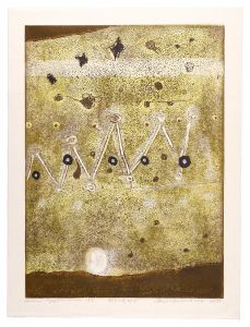 萩原英雄「砂上の星　No. 4」