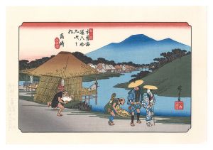 広重初代「木曽街道六十九次　高崎【復刻版】」