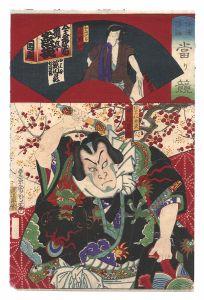 Kunichika / Actors and Comedy, Comparisons of Hits [俳優落語当りくらべ]