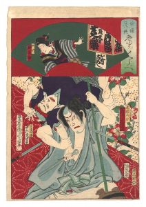 Kunichika / Actors and Comedy, Comparisons of Hits [俳優落語当りくらべ]