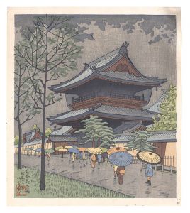 京洛名所　東本願寺小雨