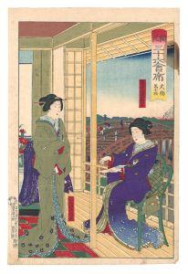 Kunichika / Thirty-six Modern Restaurants / Bansenro in Ohashi [開化三十六会席　大橋 万千楼]