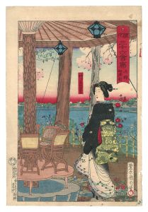 Kunichika / Thirty-six Modern Restaurants / Seiyoken in Ueno [開化三十六会席　上野 西洋軒]