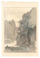 View of the Tenryu Gorge, Shim......