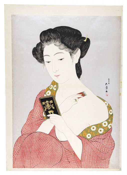 Hashiguchi Goyo “Woman Applying Make-up”