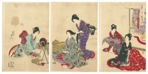 Chikanobu / Chiyoda Inner Palace / Hairstyling [千代田の大奥　お櫛あげ]