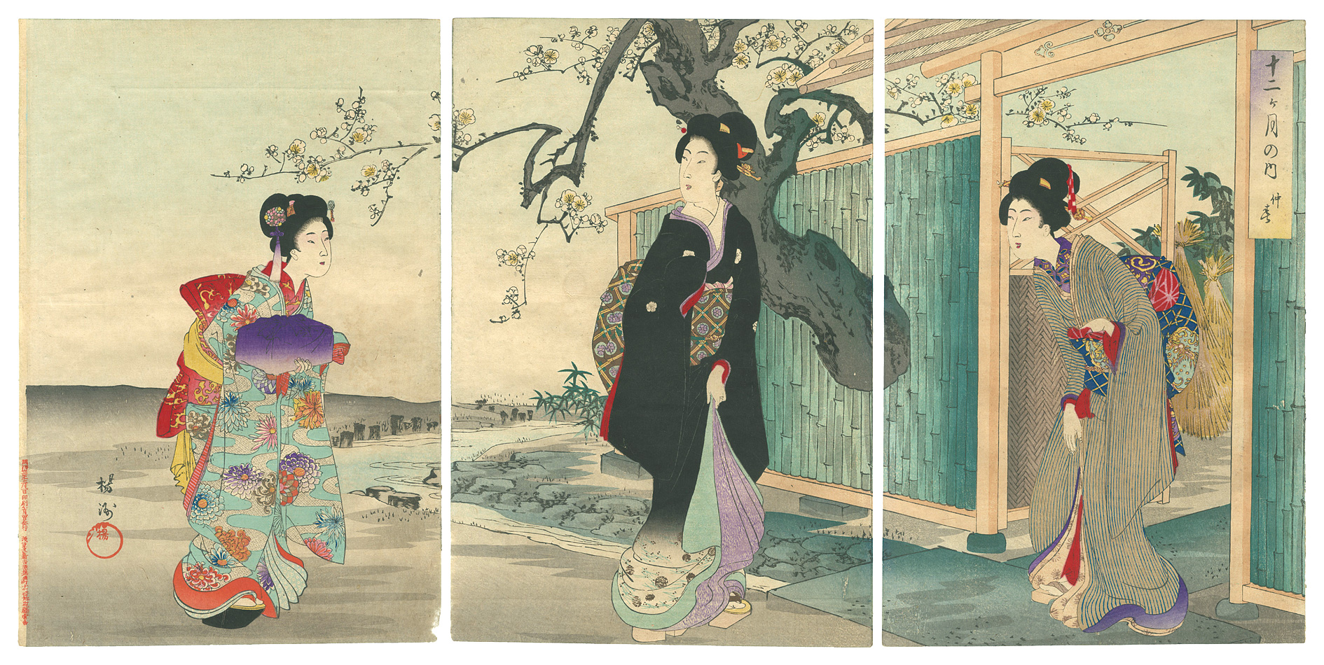 Chikanobu “The Twelve Months / Mid-spring”