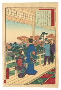 Hiroshige III / Illustrations of Famous Places in Tokyo / Koyokan in Shiba [東京名所図会　芝紅葉館]