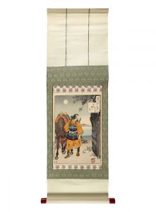 Yoshitoshi / One Hundred Aspects of the Moon / Moon at Katada Bay: Saito Kuranosuke [月百姿　堅田浦の月 斎藤内蔵介]