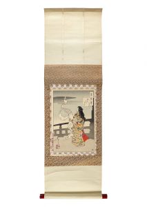 Yoshitoshi / One Hundred Aspects of the Moon / Madness under the Moon: Unrolling a Letter [月百姿　月のものくるひ 文ひろげ]