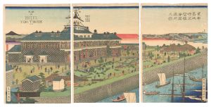 Kuniteru II / The Seaside Garden of the Tsukiji Hotel in the Eastern Capital [東都築地保弖留館海岸庭前之図]
