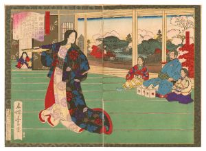 Toyonobu / Newly Selected Records of the Taiko Hideyoshi / Hermitage at Odani [新撰太閤記　小谷ノ篭居]