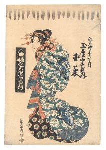 Eisen / Flourishing Temporary Pleasure Quarters / Tamagiku of the Tamaya at Edo-machi itchome [仮宅大繁昌青楼　江戸町壱丁目玉屋山三郎内 玉菊]