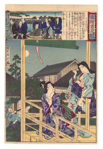 Chikanobu / Eastern Brocade Prints: Comparison of Day and Night / Okubo Hikozaemon [東絵昼夜競　大久保彦左衛門]