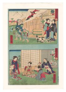 Ikkei / The Double Mirror of Moral Teachings for Girls / No. 12 [娘教訓二面鏡　十二]