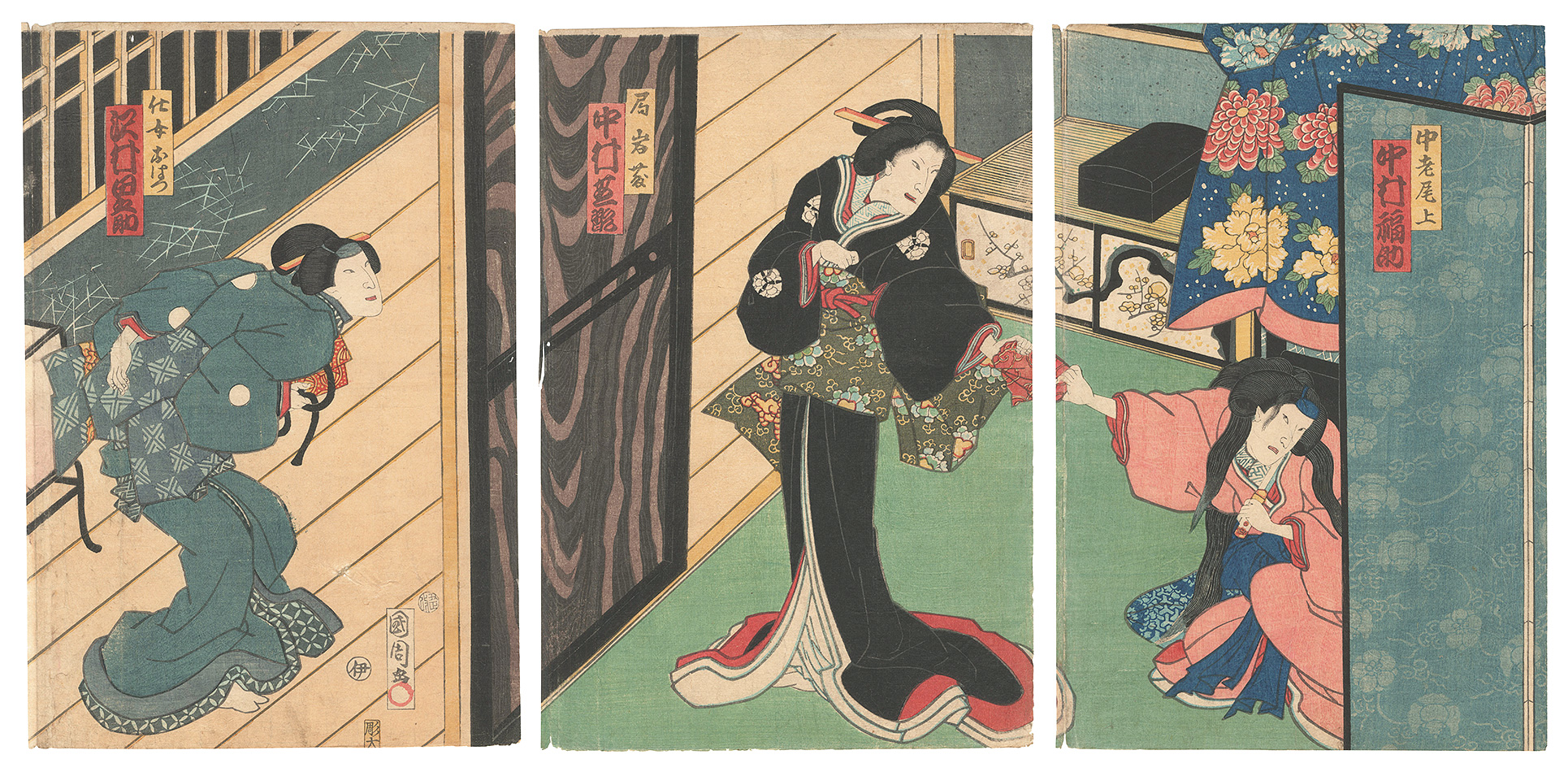 Kunichika “Kabuki Play: Momochidori Sakigake Soga”