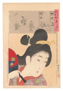 周延「時代かがみ　元禄の頃」