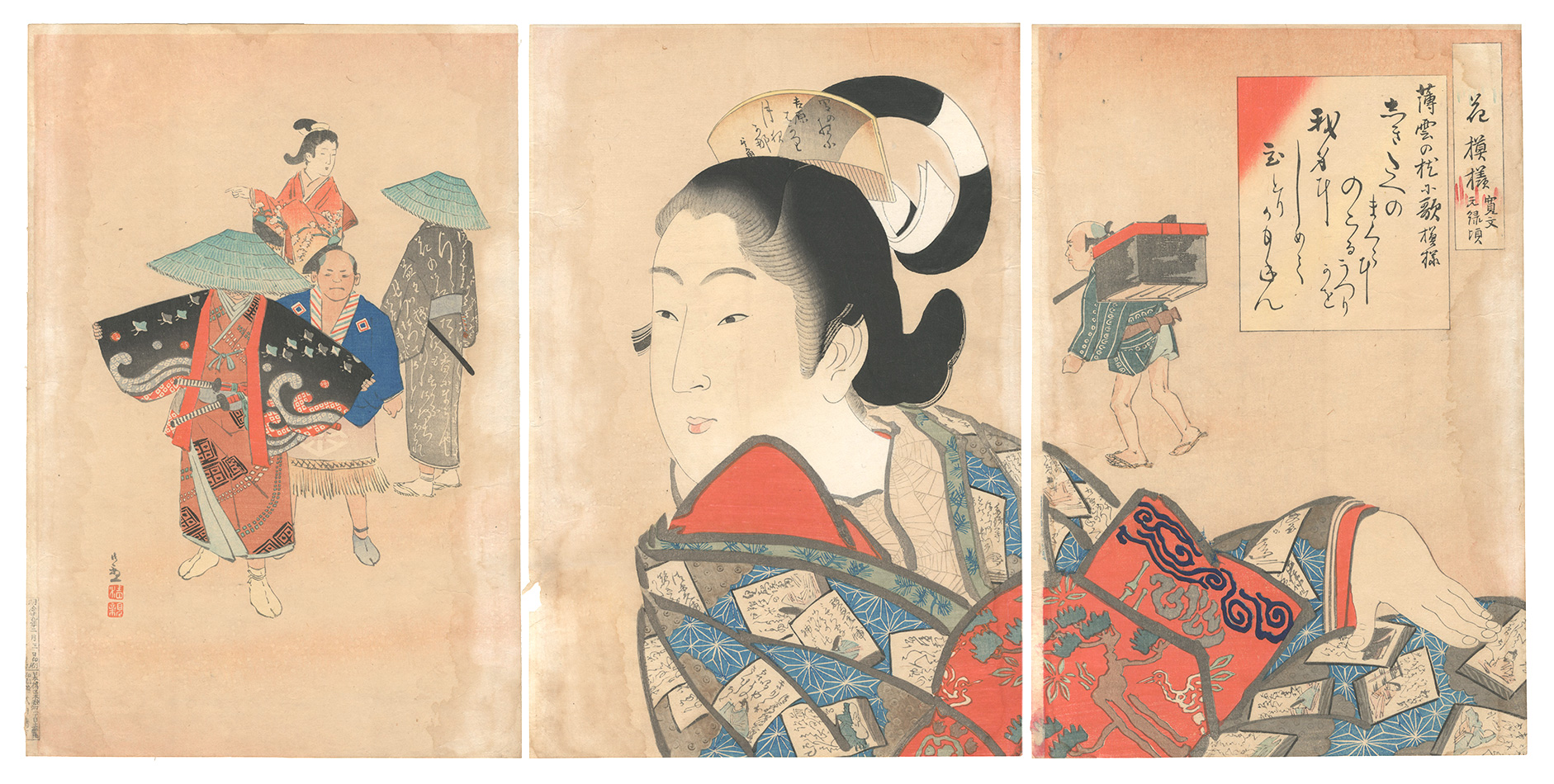 Kiyochika “Floral Patterns / The Kanbun and Genroku Era”