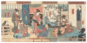 Toyokuni III / Kabuki Play: Kana Kyodai Musume no Adauchi [仮名㚾娣娘復讐]