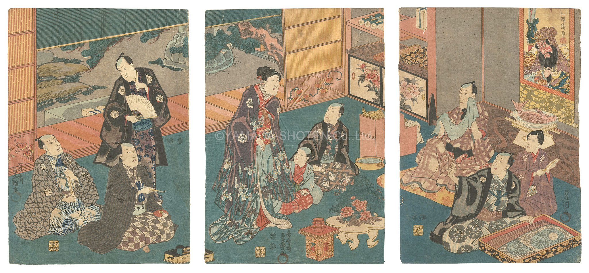 Toyokuni III “Kabuki Actors Print”