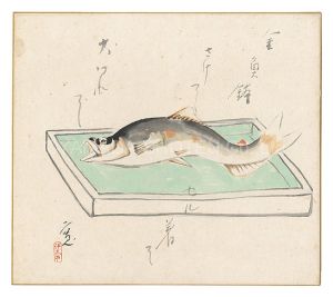 伊志井寛「自筆画色紙」